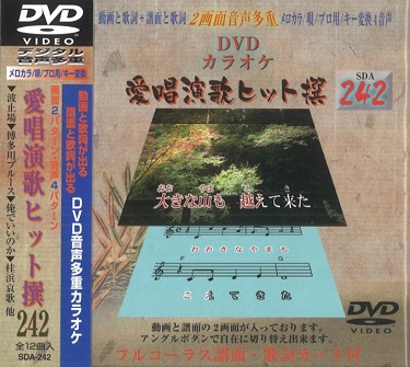 DVD音声多重カラオケ 愛唱演歌ヒット撰 SDA-242 | Produced by tokyo music industry Co.,LTD.